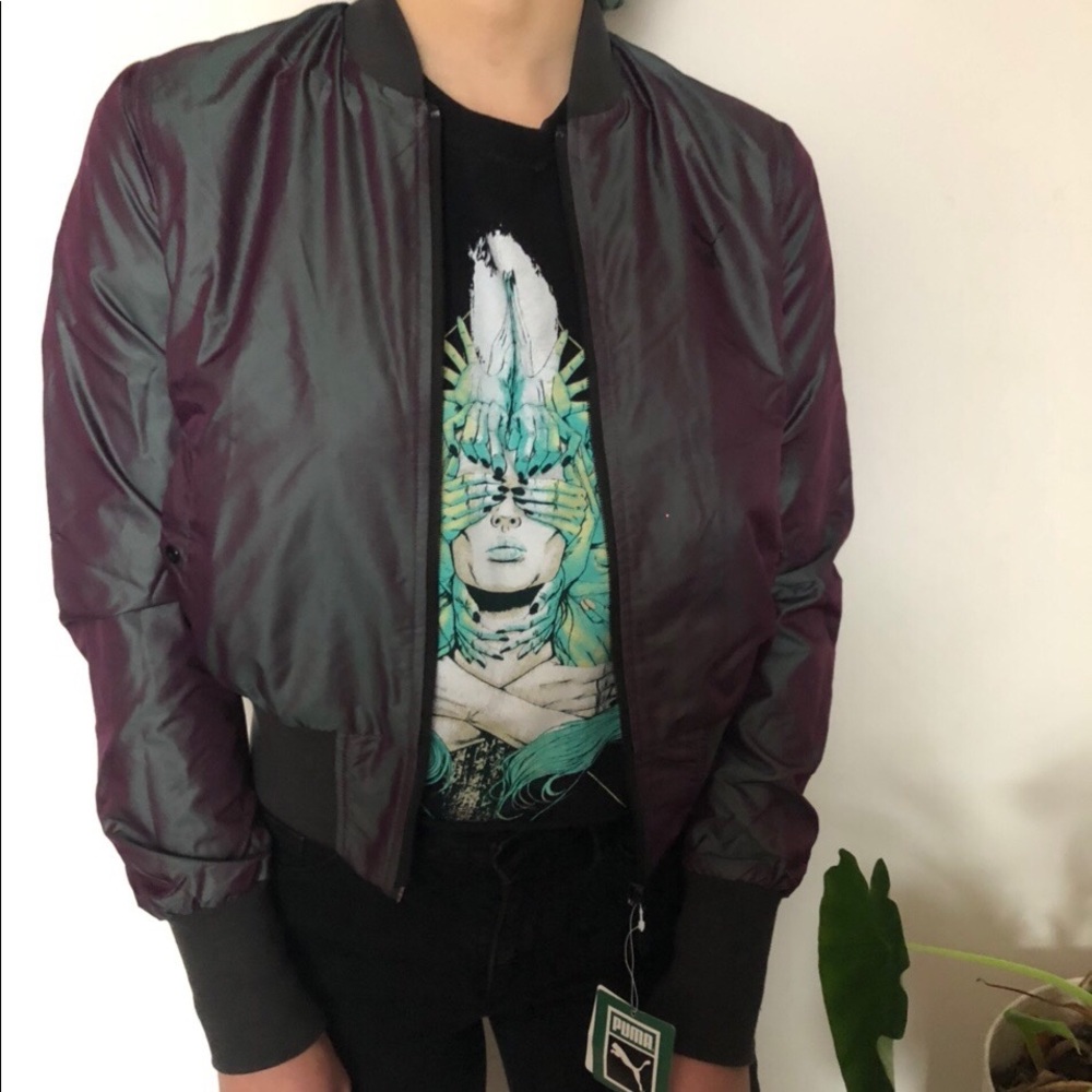 Puma iridescent bomber jacket